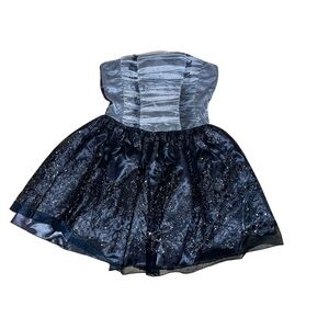 Delia’s prom homecoming cocktail formal dress retro Vintage y2k 90s 5 6 gray